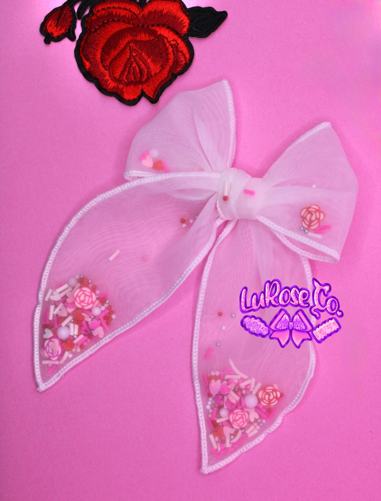 Rose shaker sailor bow