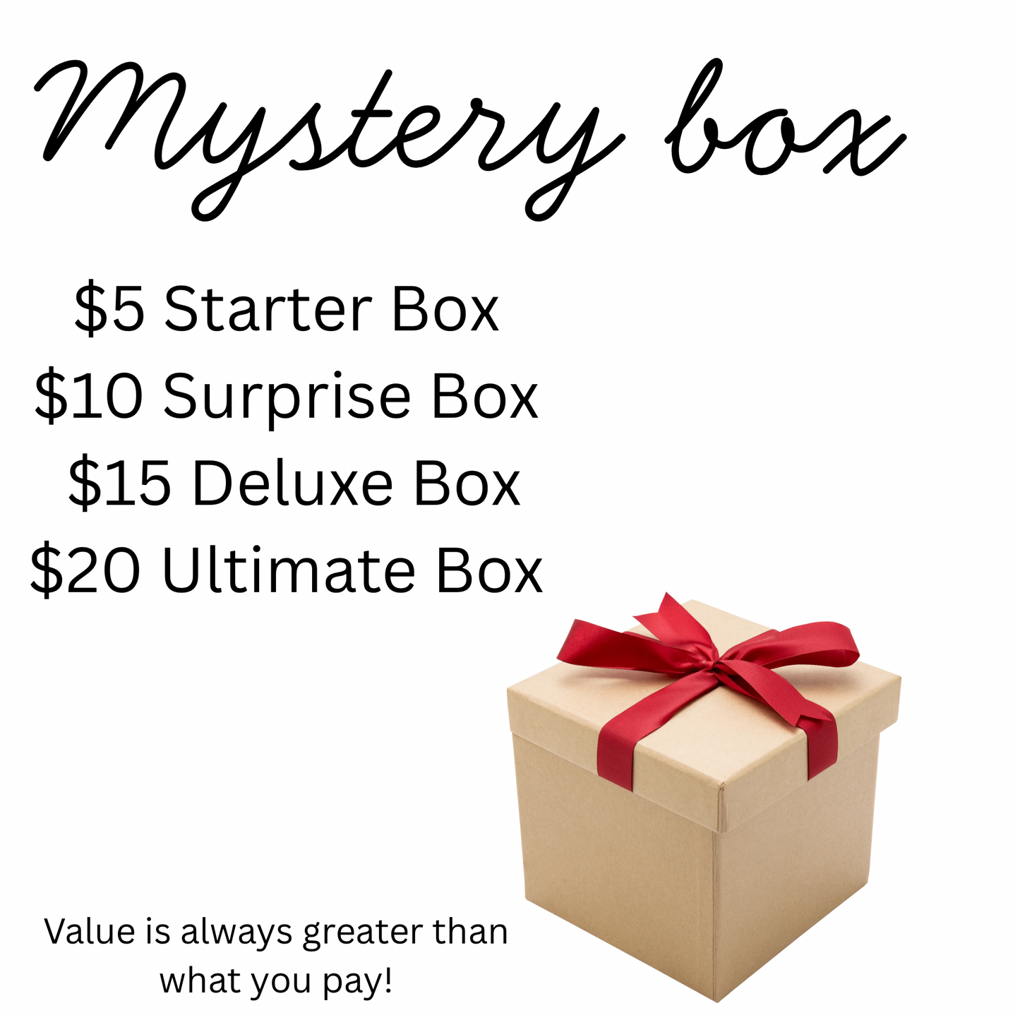 Monday mystery- mystery box