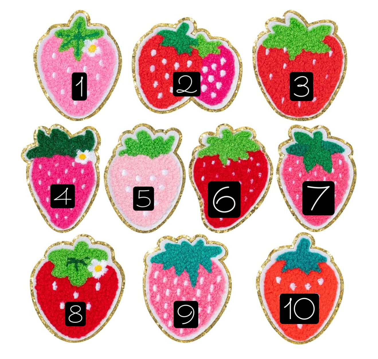 You pick Strawberry patch hand-tied bow
