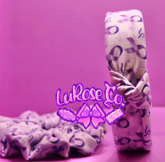 Lupus awareness knotted headband