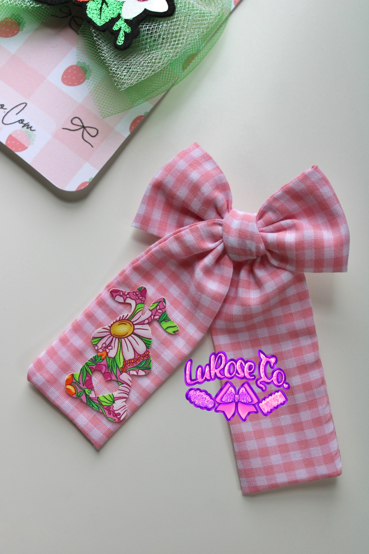 gingham garden bunny