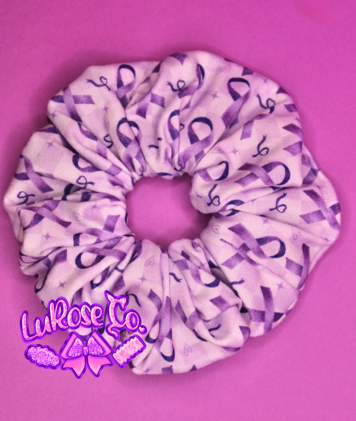 Lupus awareness scrunchie