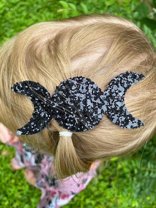 Moon phase snap clip (put in notes what glitter// solid color) (Copy)