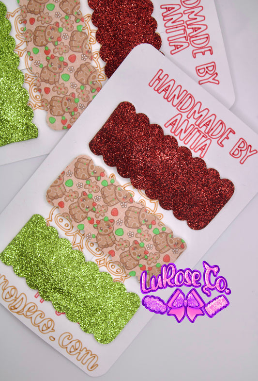 Ginger cow trio snap clip set