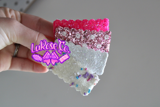 Monday mystery glitter snap clips