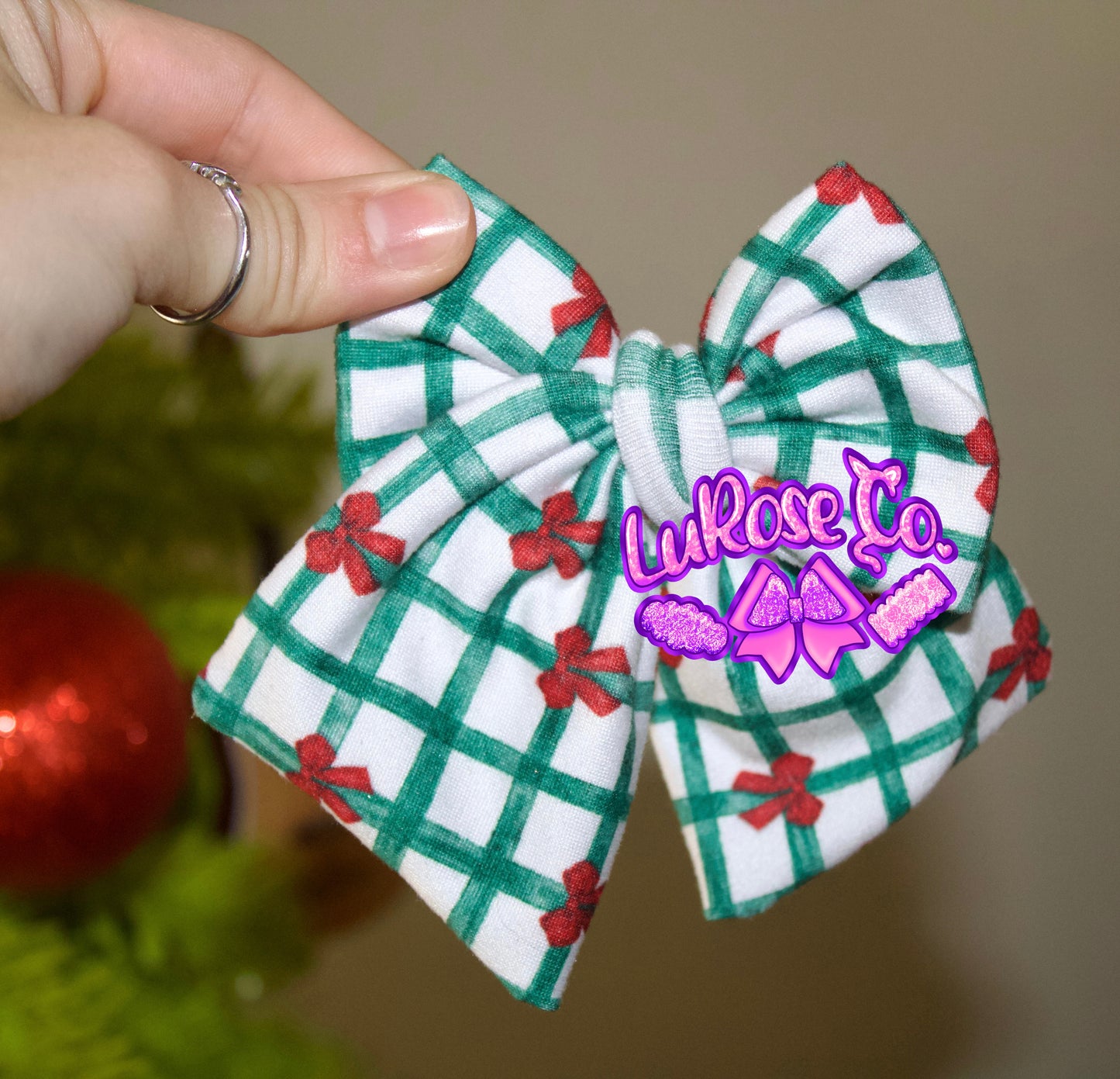 Christmas bows hand-tied bow