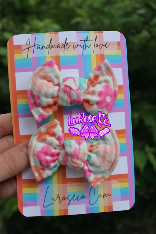 waved floral 3in piggy set