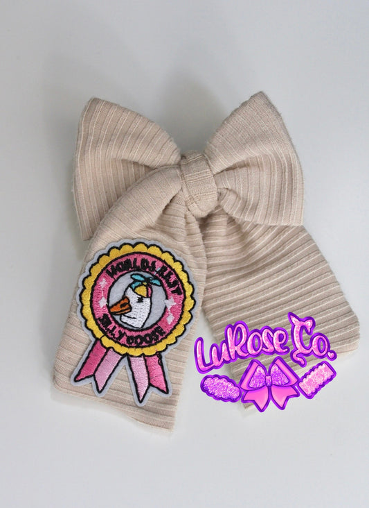 worlds best silly goose patch bow