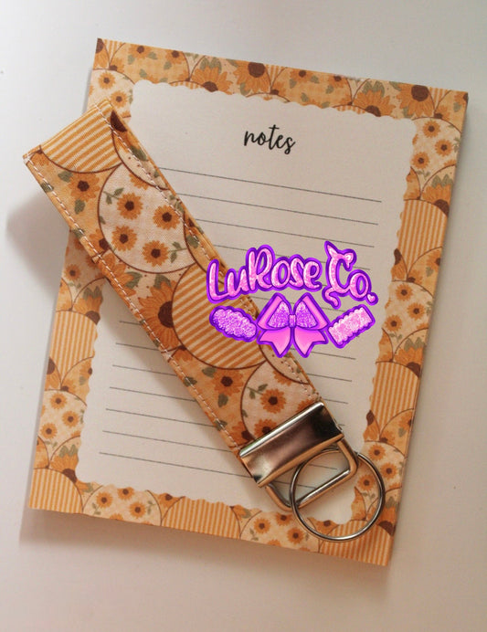 RTS notepad // wristlet keychain