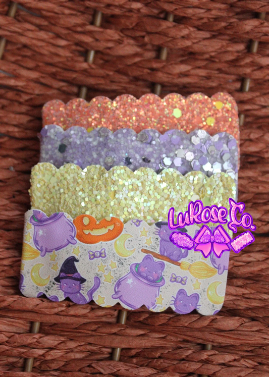 witch kitties 2in snap clip set (4 clippies)