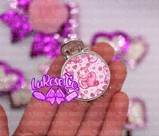 Mini claw clip - vday cows