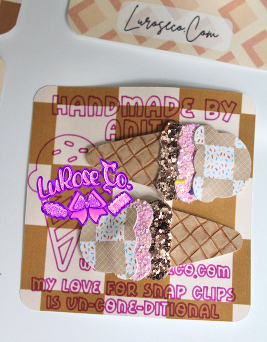 ice cream snap clip duo