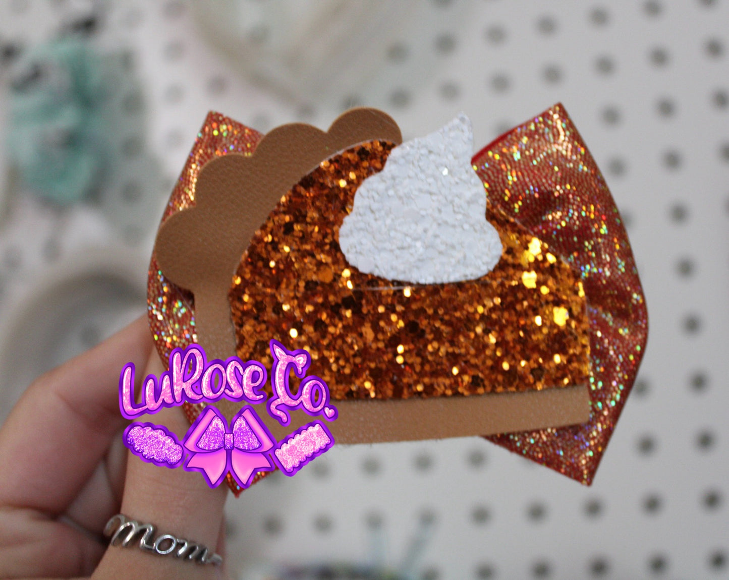Pumpkin pie holo bow
