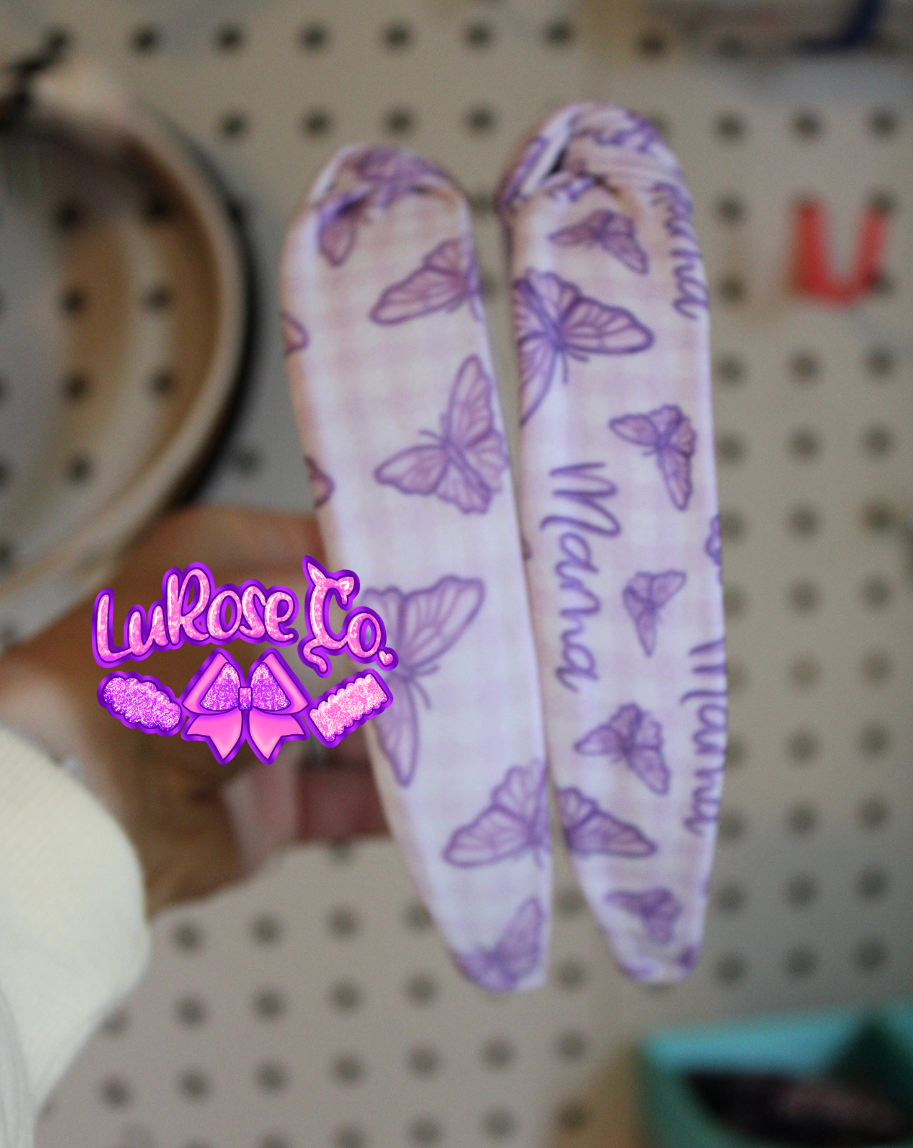butterflies knotted headband