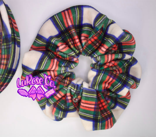 Christmas Plaid scrunchie