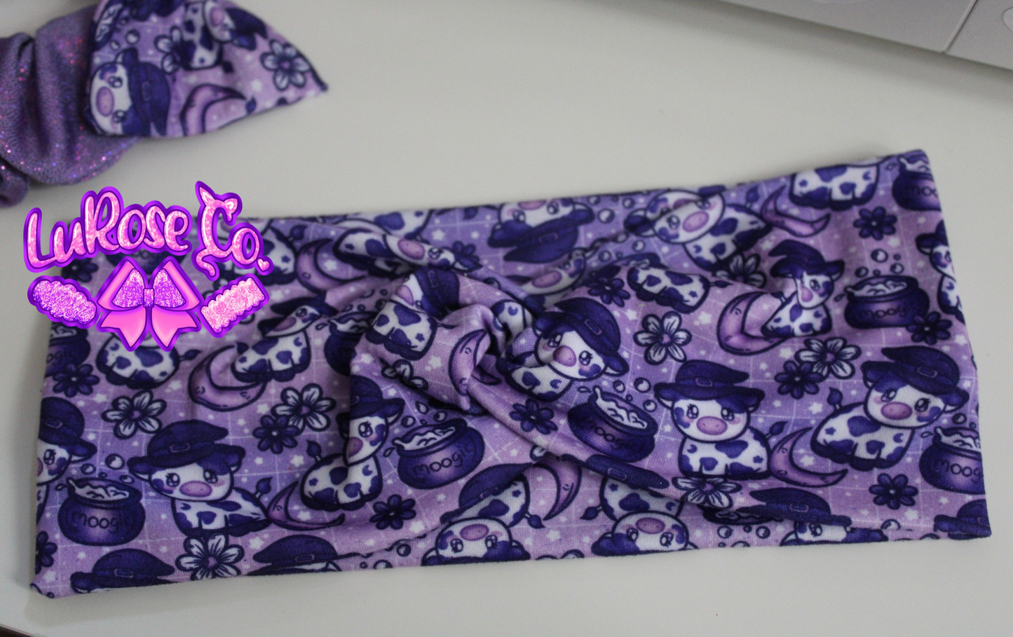 Child cow witch twisted headband