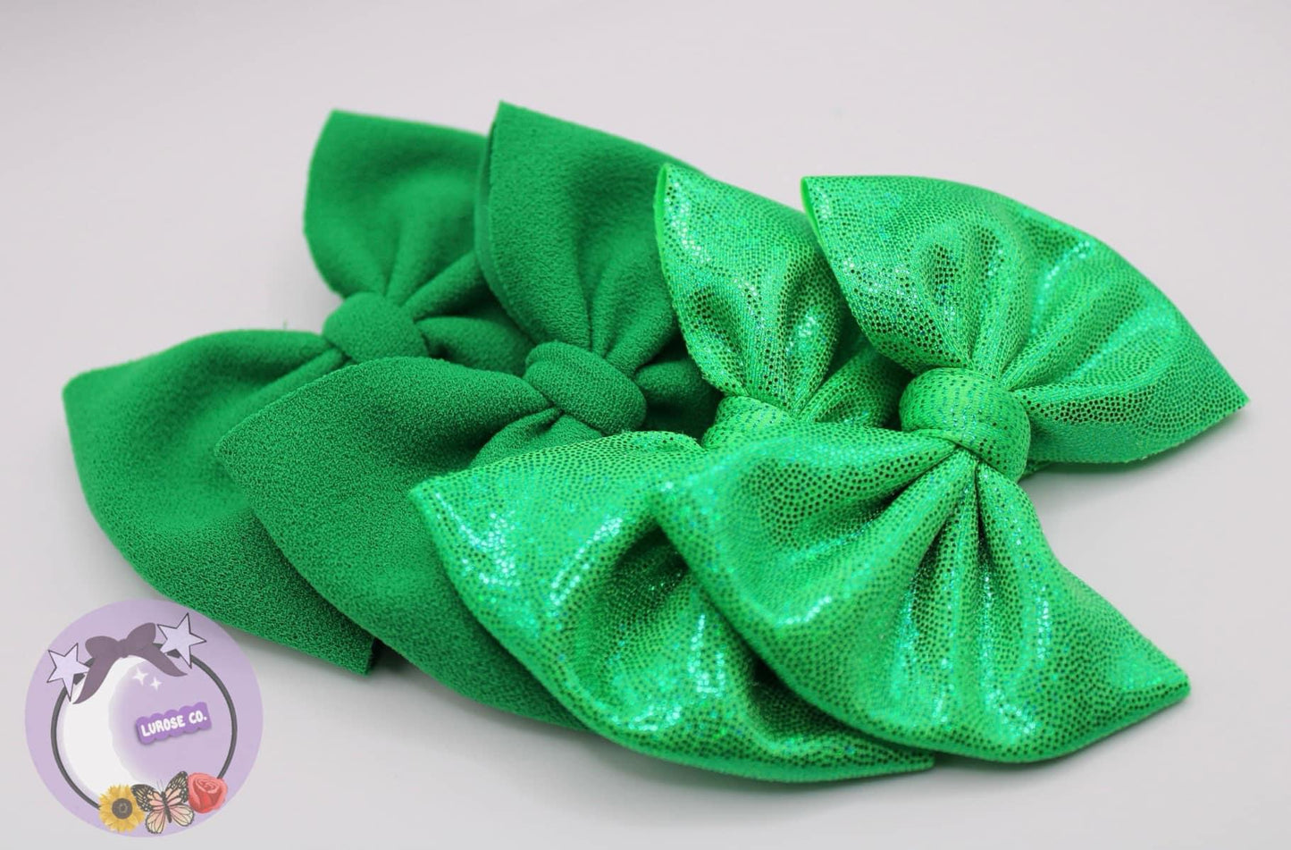 Green bows (MADE TO ORDER)