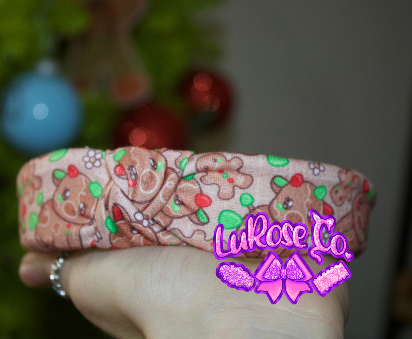 Ginger cow knotted headband