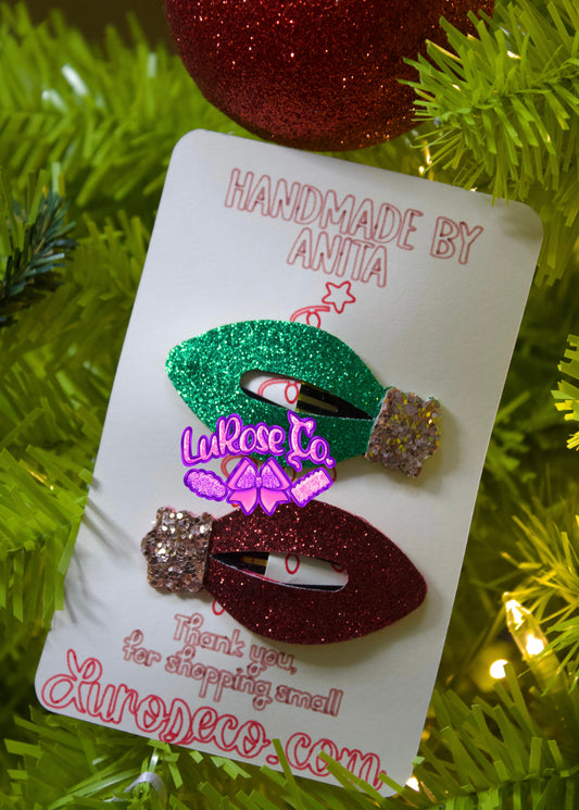 Christmas light bulb snap clip set