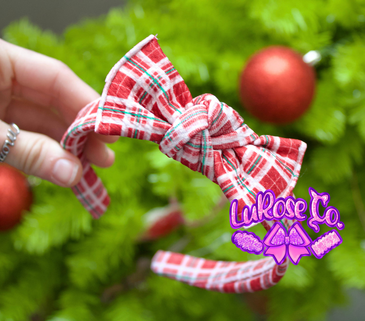 Merry Plaid Zo headband