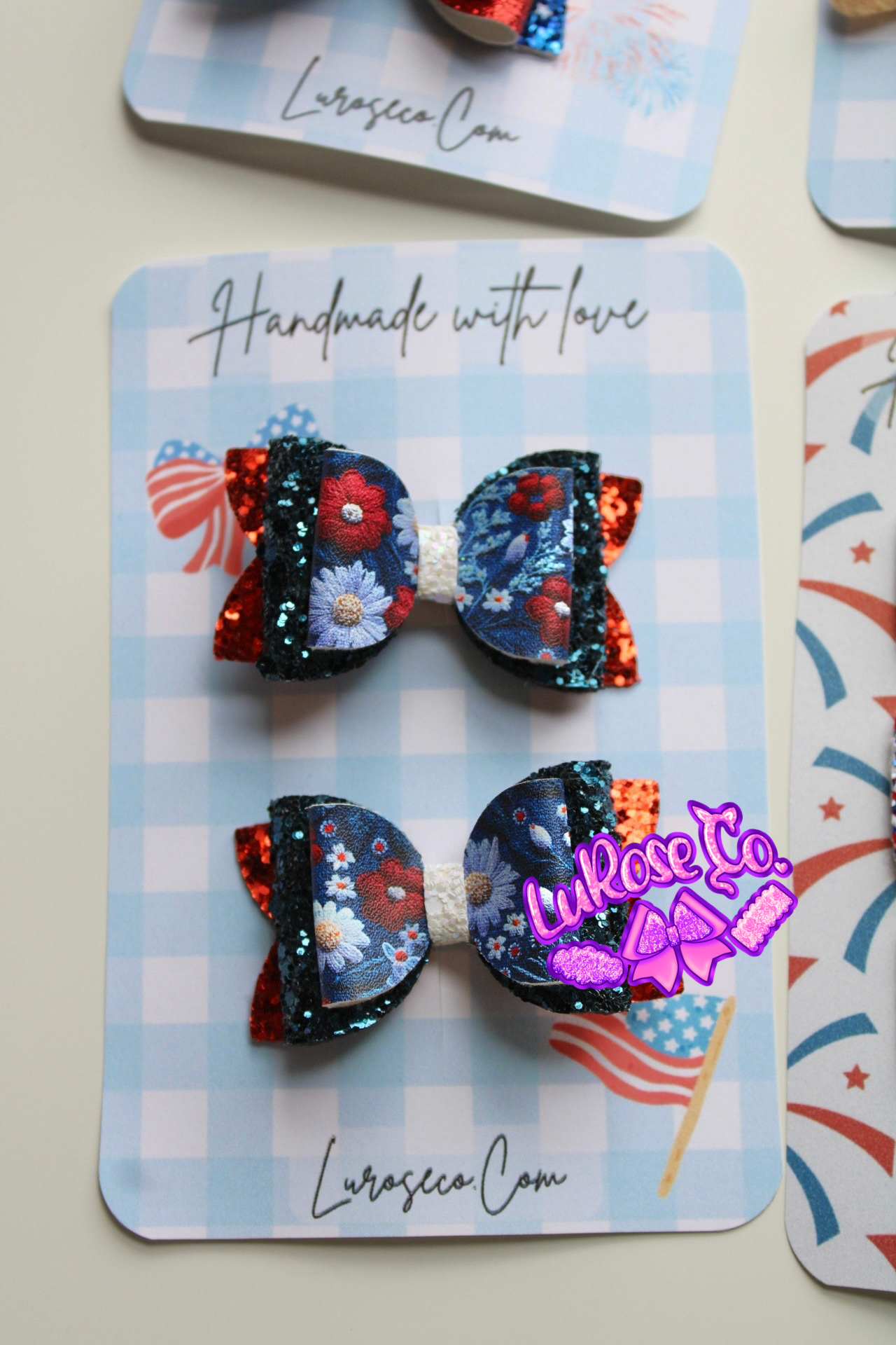 RW&B floral double stack piggy set
