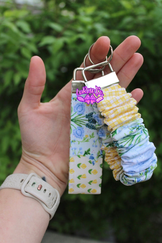 spring garden patch keychains
