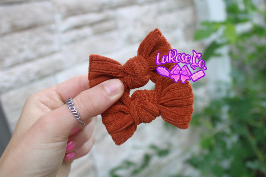 Corduroy 3in knotted piggy set