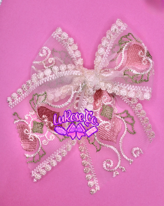 Cupid’s garden lace bow