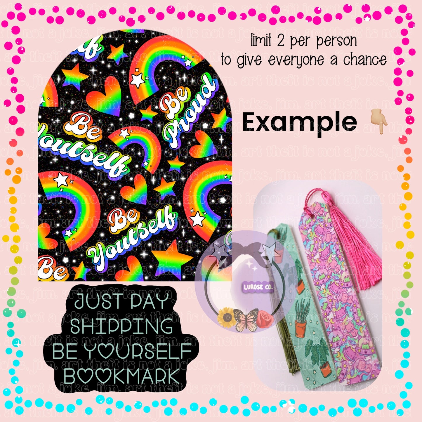 Just pay shipping - June freebie bookmark (3/4tat)