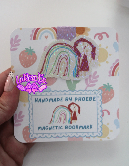 made by Phoebe magnetic bookmark